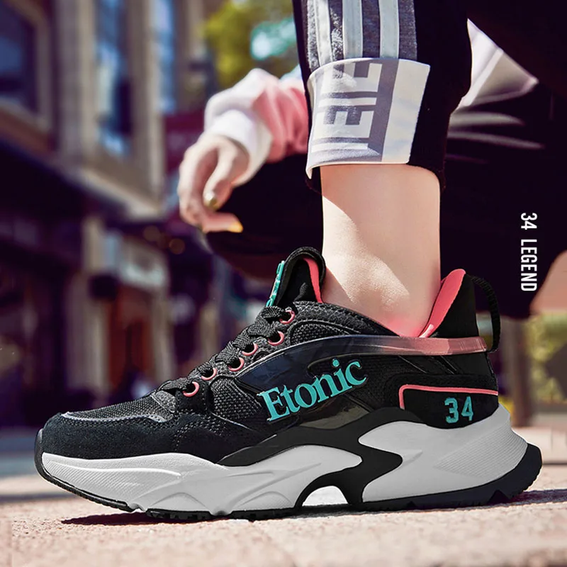 ETONIC винтажные кроссовки для папы женские дышащие легкие на платформе мужские