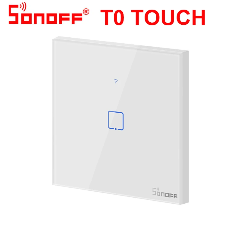 Sonoff T1/T0 сенсорный Wi-Fi настенный ЕС переключатель беспроводной дистанционный светильник реле приложение управление Wifi умный переключатель работа с Google Home Alexa - Комплект: sonoff touch