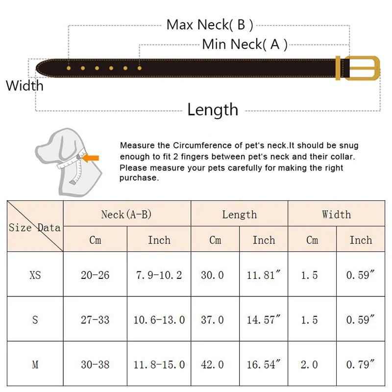 Доступный комфортный ошейник из искусственной кожи для собак и кошек