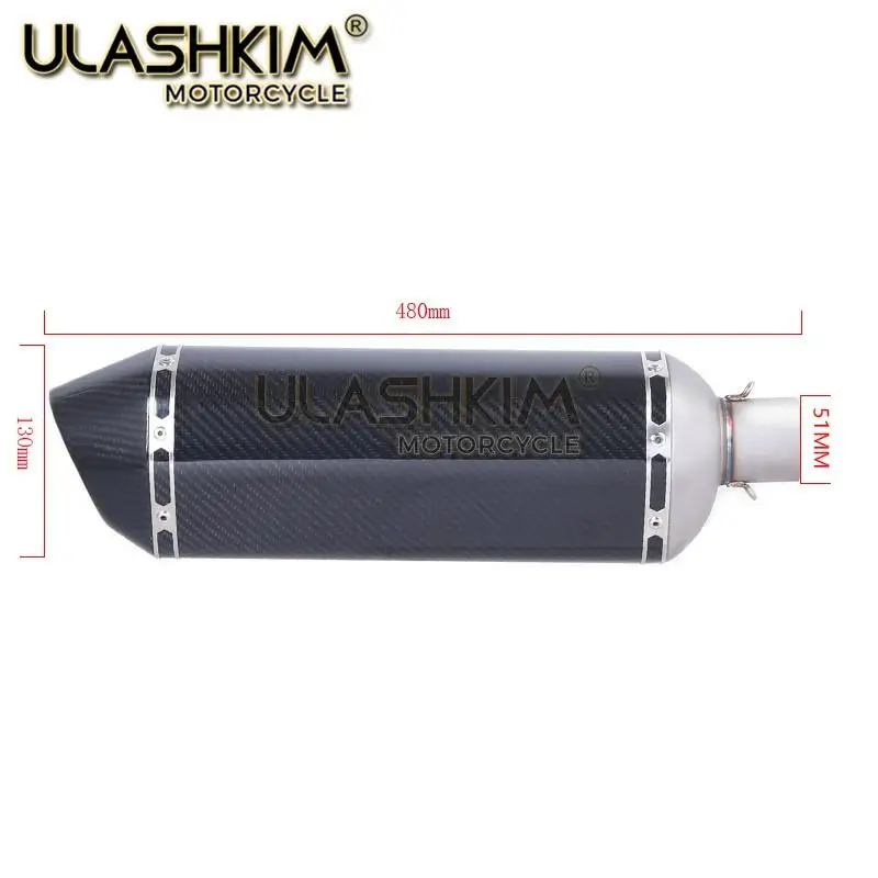 

M3 Motorcycle Full System Exhaust Muffler Middle Connect Pipe Slip On For HONDA GROM MSX 125 MSX125 2012 2013 2014 2015