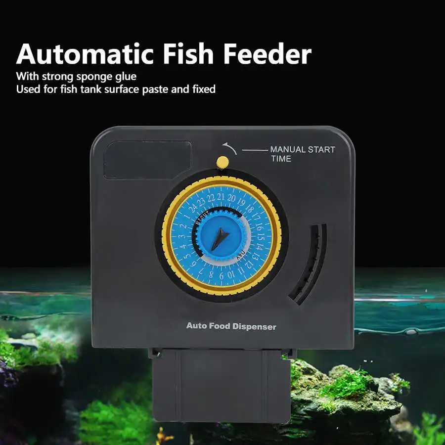 ЖК дисплей показывает Фидер рыбы регулируемый выход Автоматический фидер