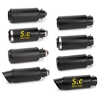 Выхлопная труба для мотоцикла, глушитель для мотоцикла Honda CBR1000RR NC750X Cafe Racer FZ6 MT07 R6 Z900 ZX6R GSXR Duke 125