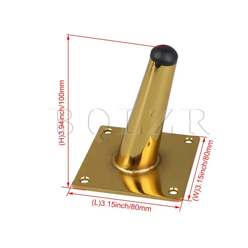 

BQLZR Stainless Steel Gold 10cm Slanting Furniture Foot for Chair Sofa