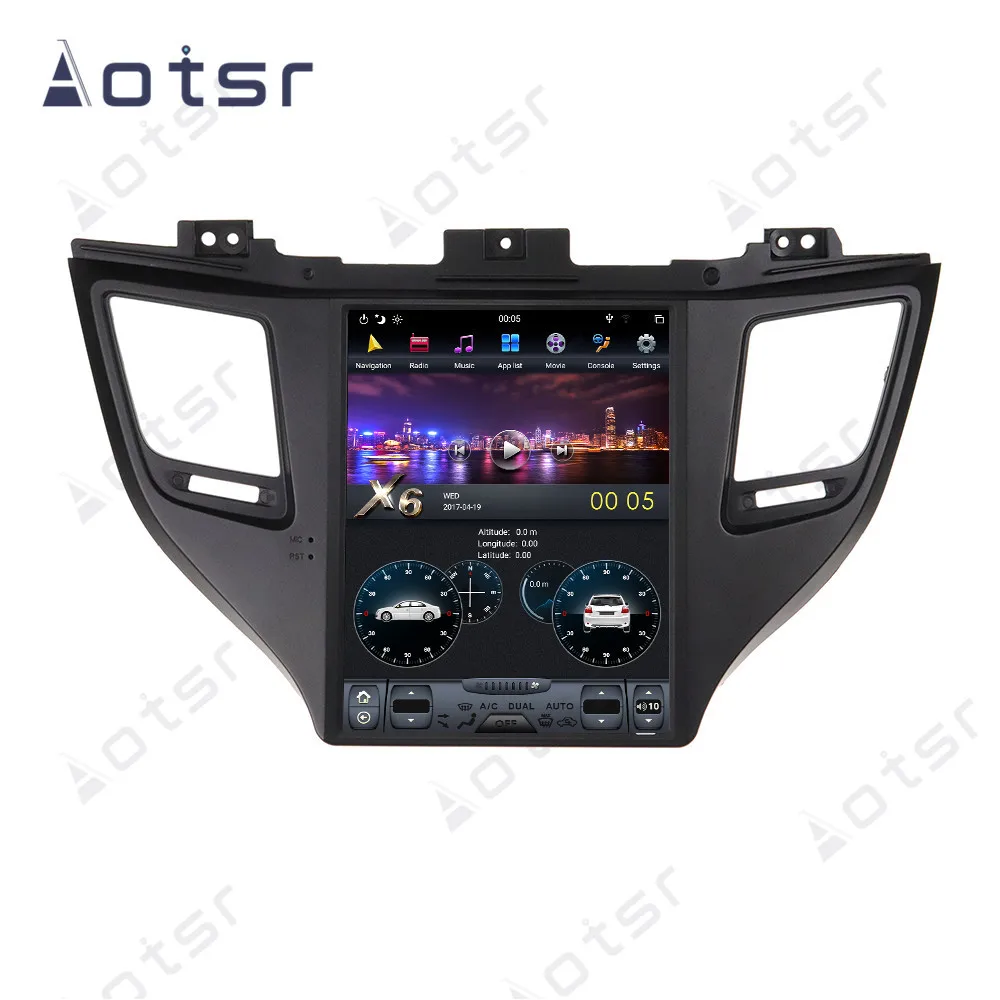 Автомагнитола AOTSR на Android 9 для Hyundai Tuscon 2015 2019 автомобильный мультимедийный плеер с