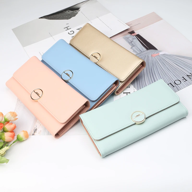 Женский Длинный кошелек с надписью Ms.|Женские кошельки| |