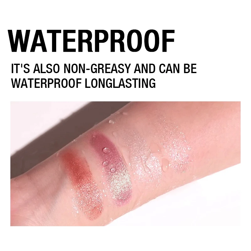 STARWAY тени для век блестящие 6 шт. макияжная Палитра Тени Крем матовые жидкие