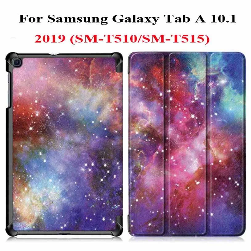 2019 YHX Ультратонкий чехол для samsung Tab A 10,1 T580 T585 T510 T515 чехол для планшета для samsung Galaxy Tab A 10,1 чехол - Цвет: 2019 YHX