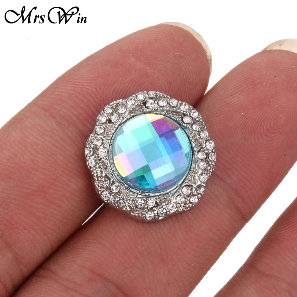 6 шт./лот новые застежки для ювелирных изделий 18 мм кнопки с цветами металлические