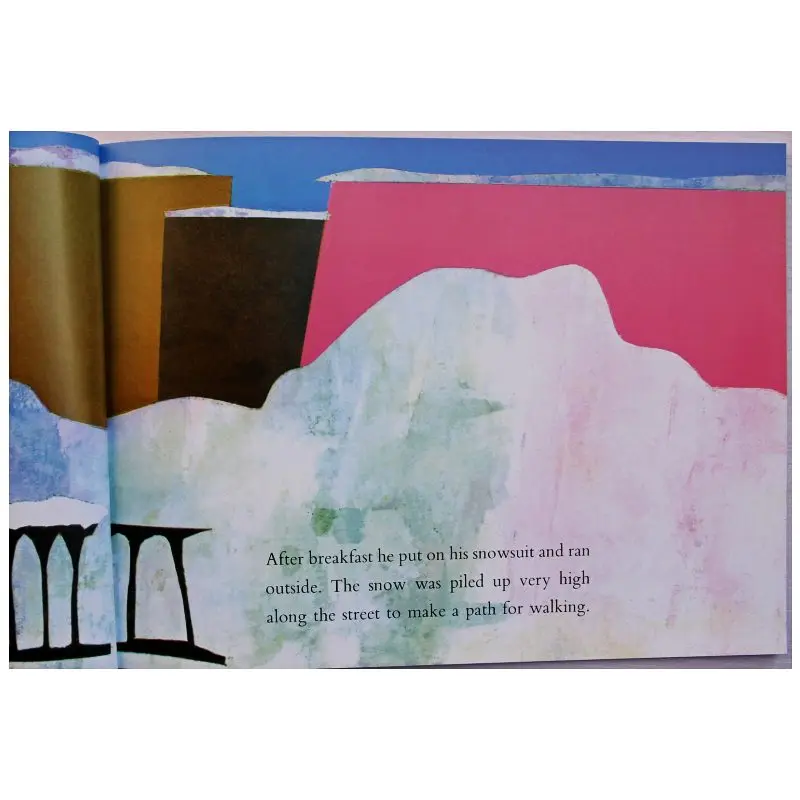 The Snowy Day By Ezra Jack Keats обучающая английская книга с рисунками карта для детей подарки