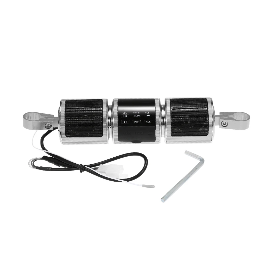 12V Motorcycle MP3 Music Player BT Speaker FM Radio Waterproof Adjustable Bracket Stereo Audio |