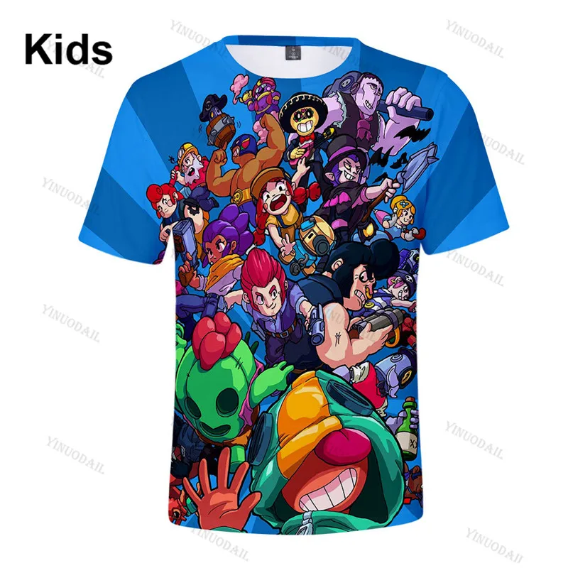 

3 To 14 Years Spike and Star,Kids Tshirt Shooting Game 3D Printed Shirt Boys Girls Cartoon Jacket Tops Teen Clothes