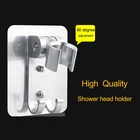 Настенный Регулируемый держатель для душевой лейки с гелевым креплением, держатель на присоске для ванной комнаты, ручной держатель без сверл, аксессуары для ванной комнаты