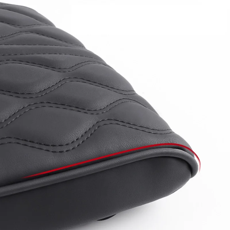 Черный подлокотник из искусственной кожи для автомобиля подушка рук хлопка с