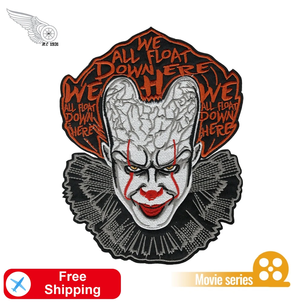 Клоун мы поплавок здесь Джокера вышивки &quotсделай сам&quot приклеивающиеся утюгом