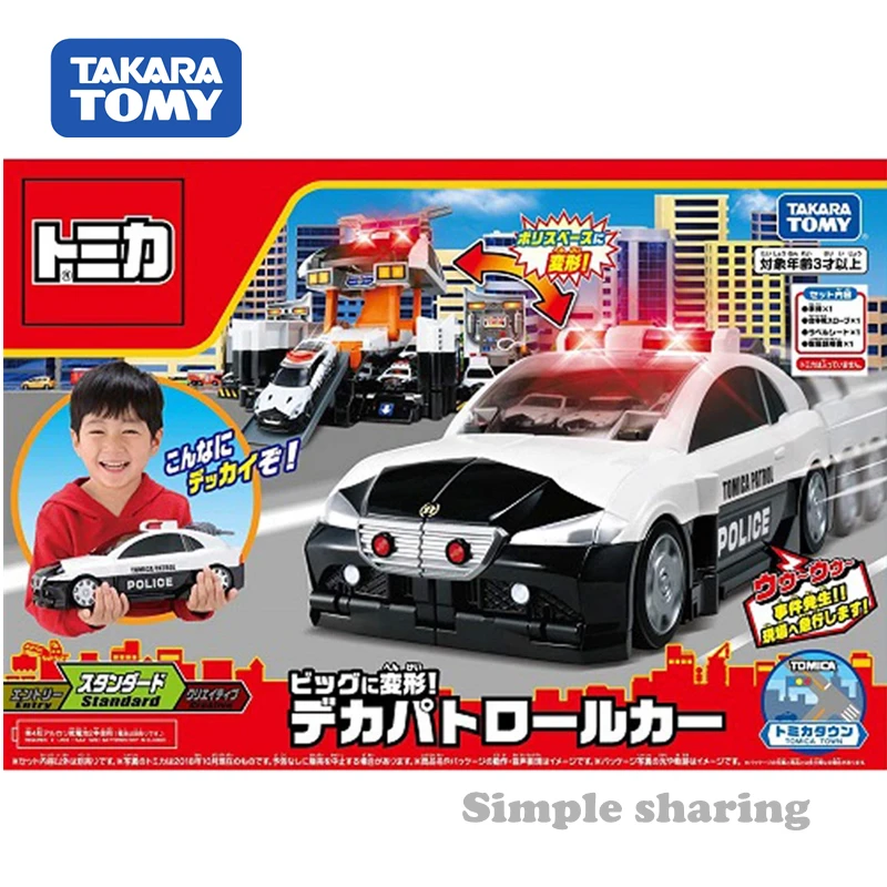 Takara tomy tomica Деформация полиция патруль автомобиль игрушка литая образовательные