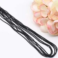 5strandslot 2mm natural faceted black spinel irregular stone beads for diy necklace bracelet jewelry making 15 free delivery