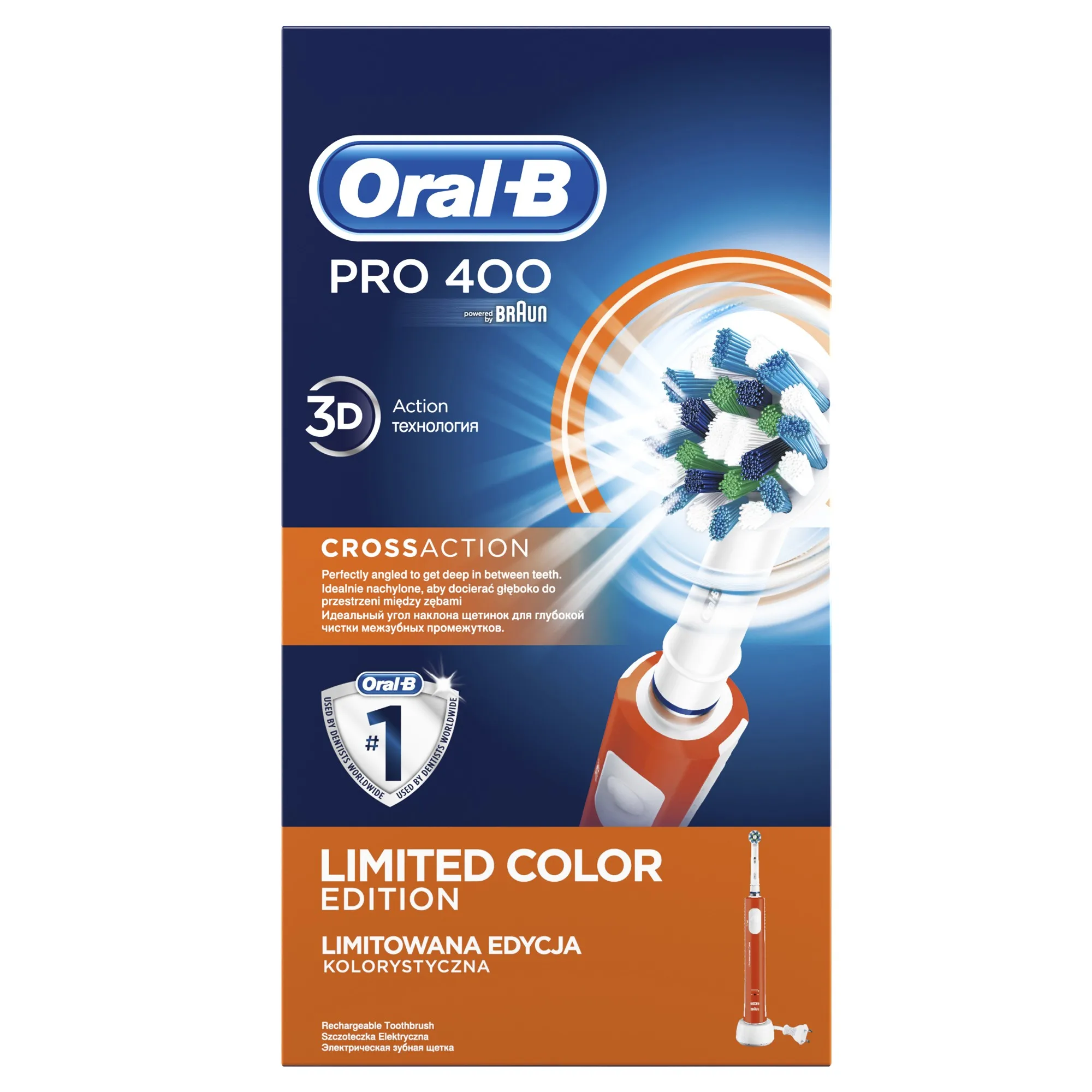 Электрическая зубная щетка Oral-B PRO 400 CrossAction | Бытовая техника
