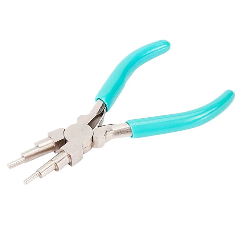 

ABSF 6 in 1 Bail Making Pliers Wire Looping Forming Pliers with Non-Slip Grip Handle for 3mm to 9.5mm Loops and Jump Rings