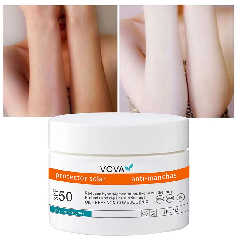 30 мл Солнцезащитный крем для лица и тела SPF50 отбеливающий солнцезащитный крем, контролирующий выработку масла, увлажняющая косметика.