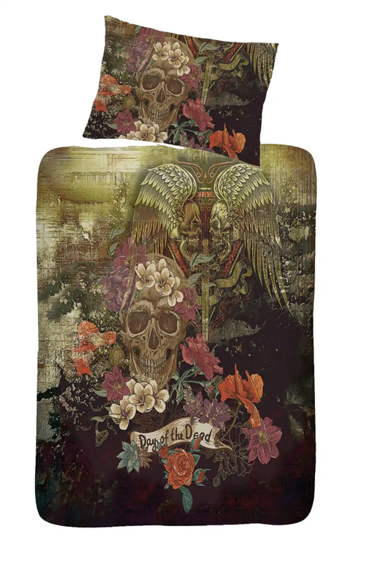 

Single Duvet Cover Set Skull,Cotton,Bed,Home Textile,Quality,Sturdy,Bed Sheet, pillowcase, Bed Sheet,Four Season