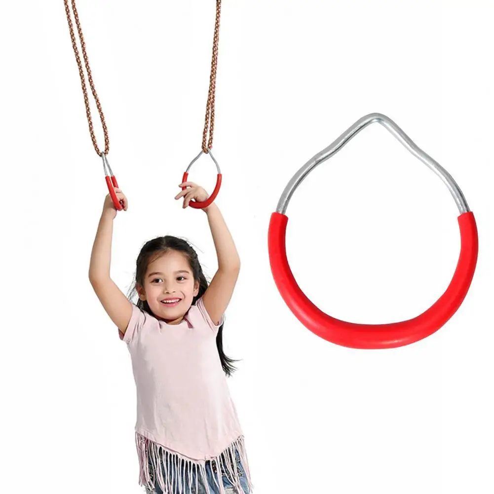 

Fitness Ring Comfortable Children Pull Up Gym Fitness Swing Rings Indoor/Outdoor