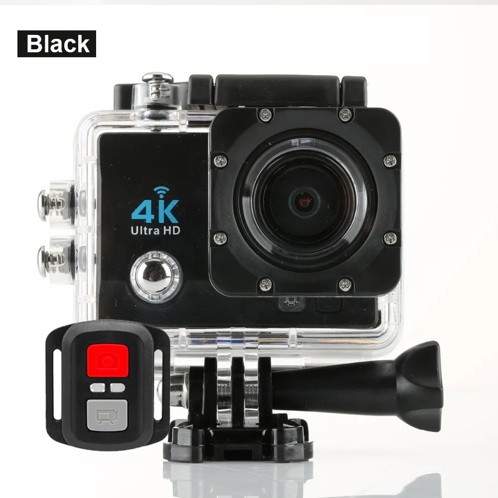 BLACK Новое поступление! Оригинальная Экшн-камера для горных собак F65 Ultra HD 4 K, 30 м, водонепроницаемая, экран 2,0 дюйма, 1080 p, Спортивная камера go extreme pro cam - Цвет: BLACK