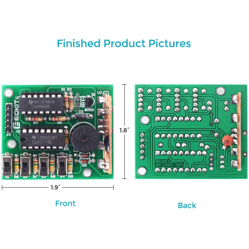 Набор для самостоятельной сборки Электронная звуковая шкатулка с 16 музыкальными