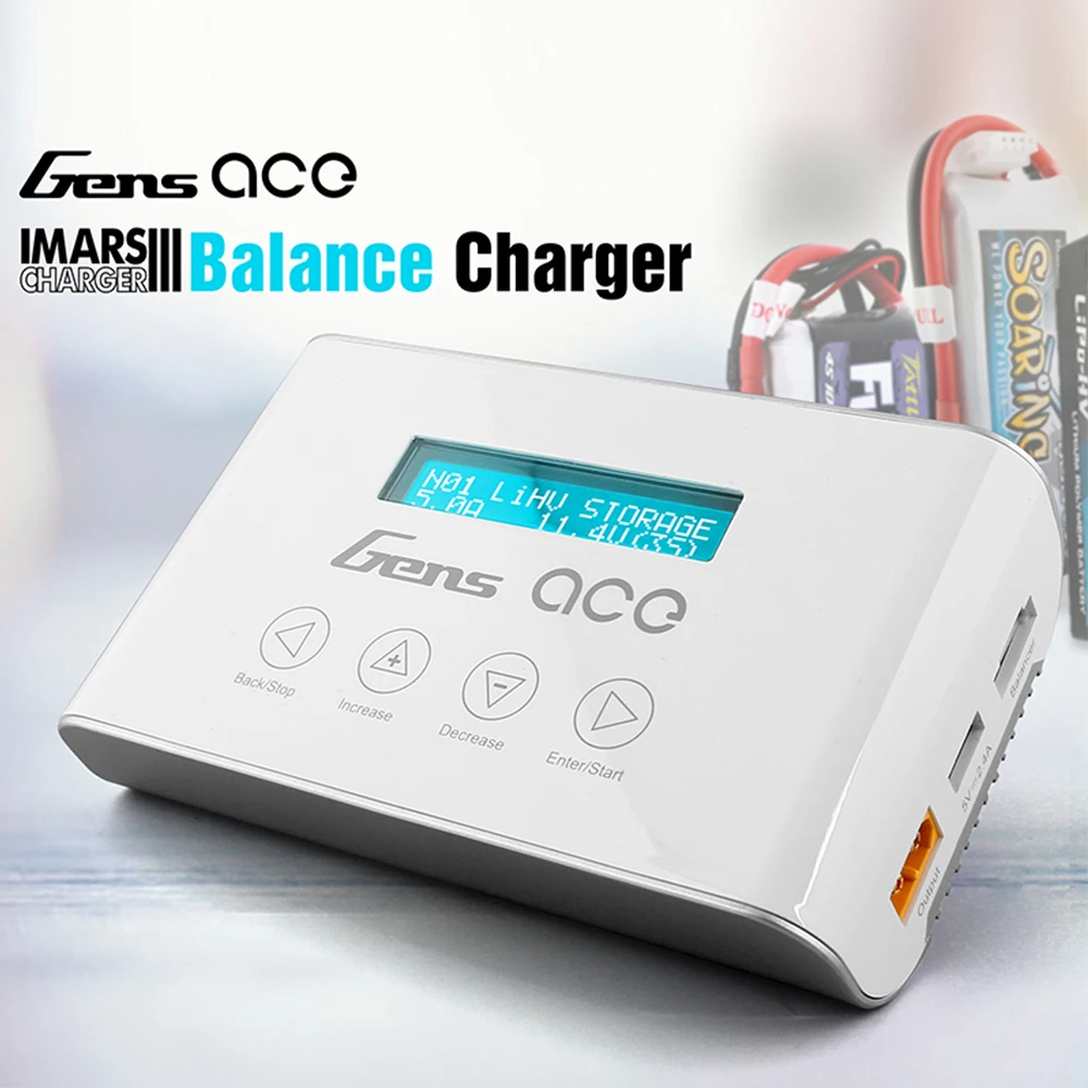 Новое зарядное устройство GENS ACE IMARS III для NiMH NiCd LiPo LiFe и Pb аккумуляторов 2 6S 100 240 В