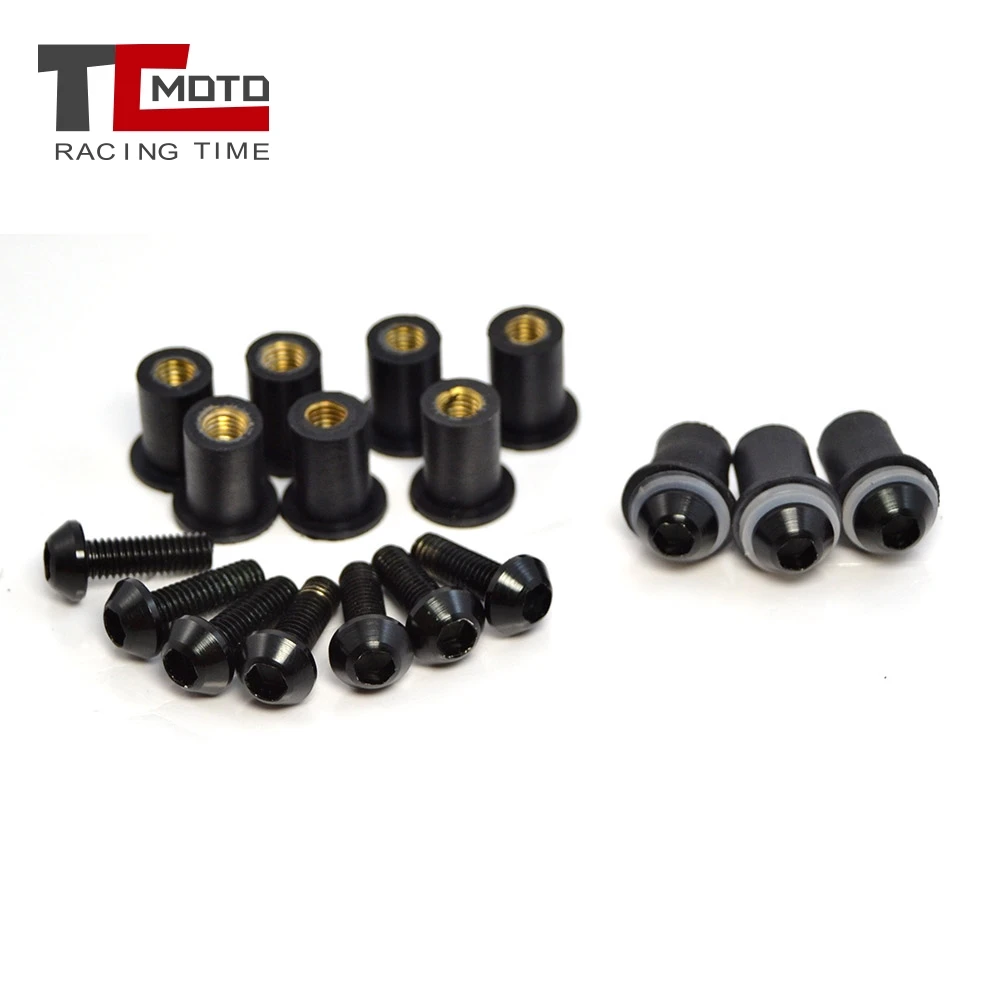 

M5 5mm CNC Windshield Screws Windscreen Bolt Nut for Suzuki GSXR GSX-R 600 750 1000 K1 K2 K3 K4 K5 K6 K7 K8 K9 K11