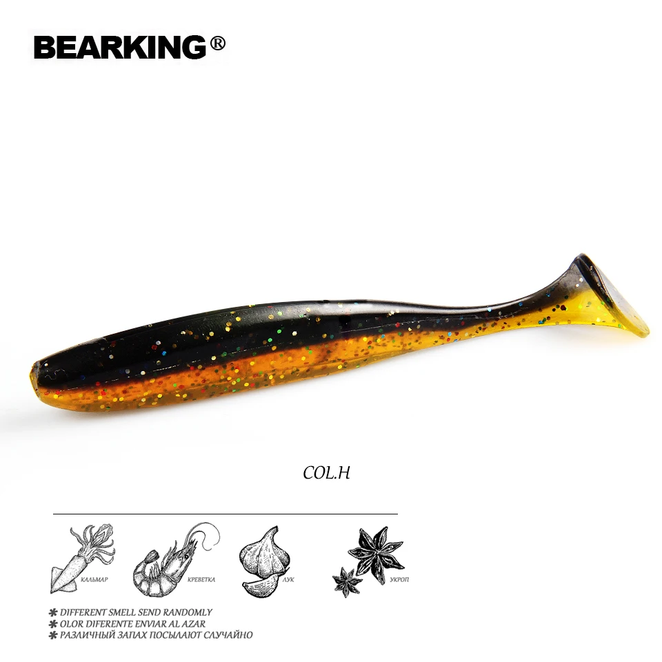 2019 приманка для рыбной ловли BEARKING Shiner 75 мм 2 г 16 дюймов Мягкая искусственная