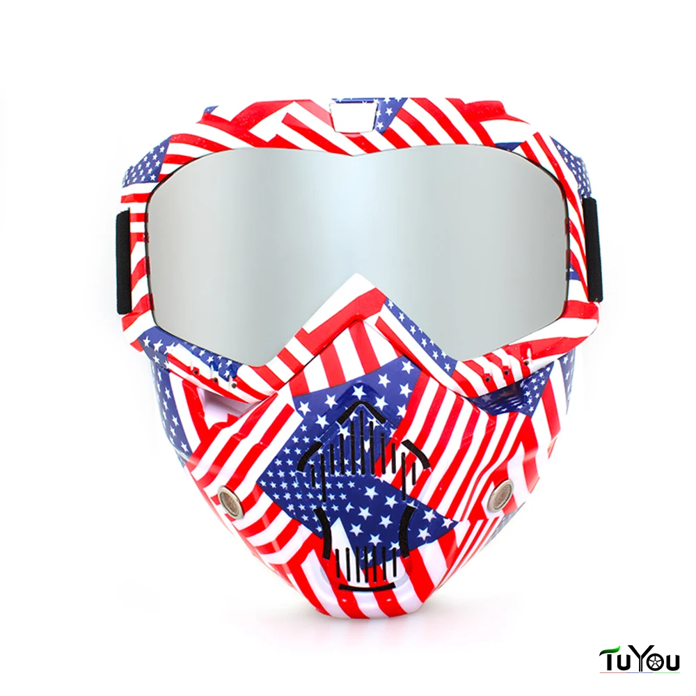 

60pcs Custom madeOutdoor Motocross Goggles Cycling MX Off-Road Ski Sport ATV Dirt Bike Racing Glasses for Harley Mask Motorcycle