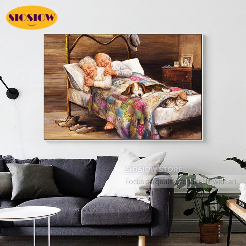 5d алмазная живопись сделай сам Старая Пара с вами навсегда полная вышивка из