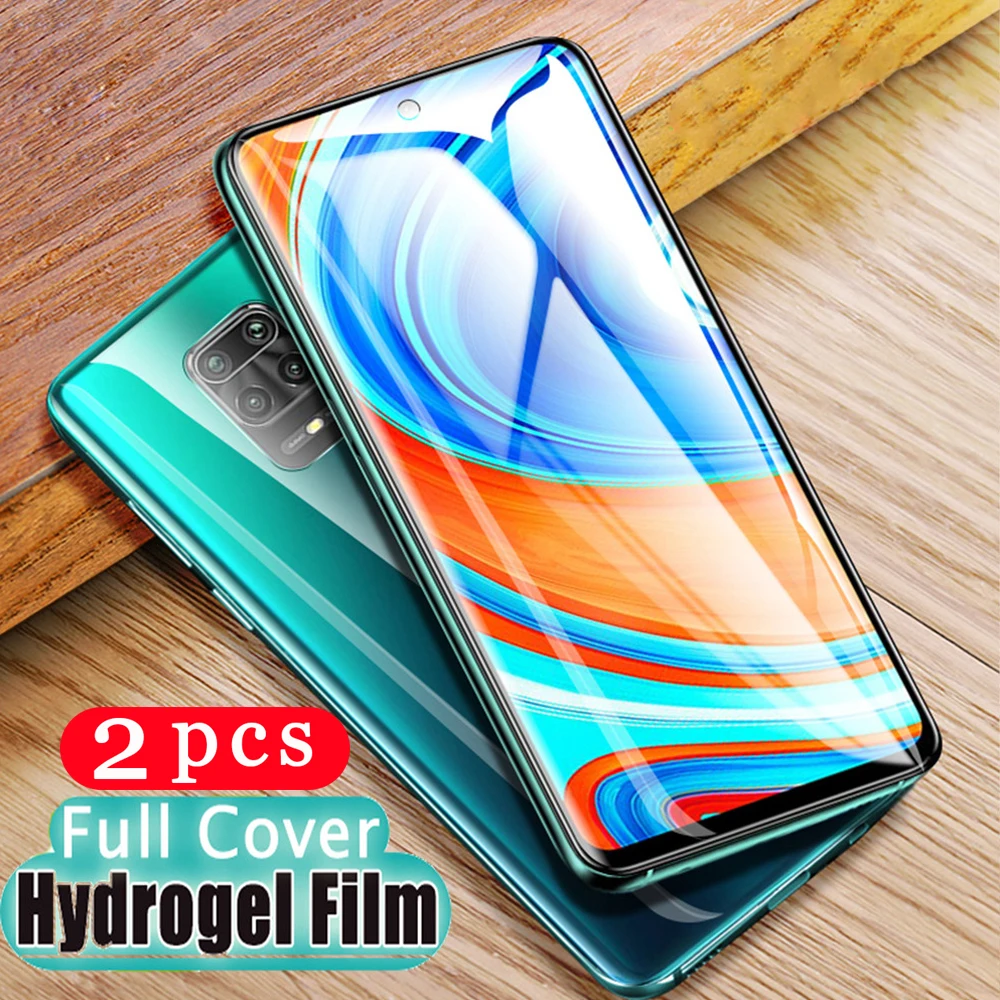 2 шт. чехол для xiaomi redmi note 9s 8 8t 7 6 pro Гидрогелевая пленка 8A 7A 6A Защитная телефона