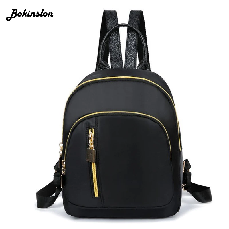 Bokinslon на плечо маленький рюкзак модный женский мини повседневный черный