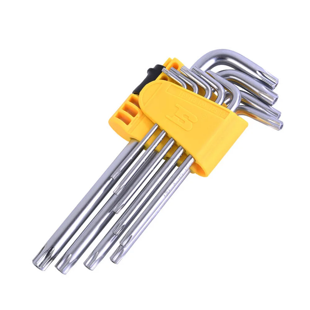 Free Shipping BOSI 9PC Star Torx Wrench Set Long Short Arm | Инструменты