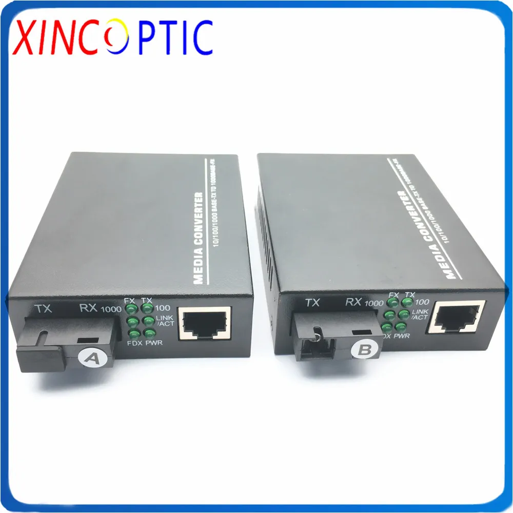 Медиа-конвертер Gigabit Ethernet 1 25 ГБ/сек. двунаправленный одномодовый волоконный