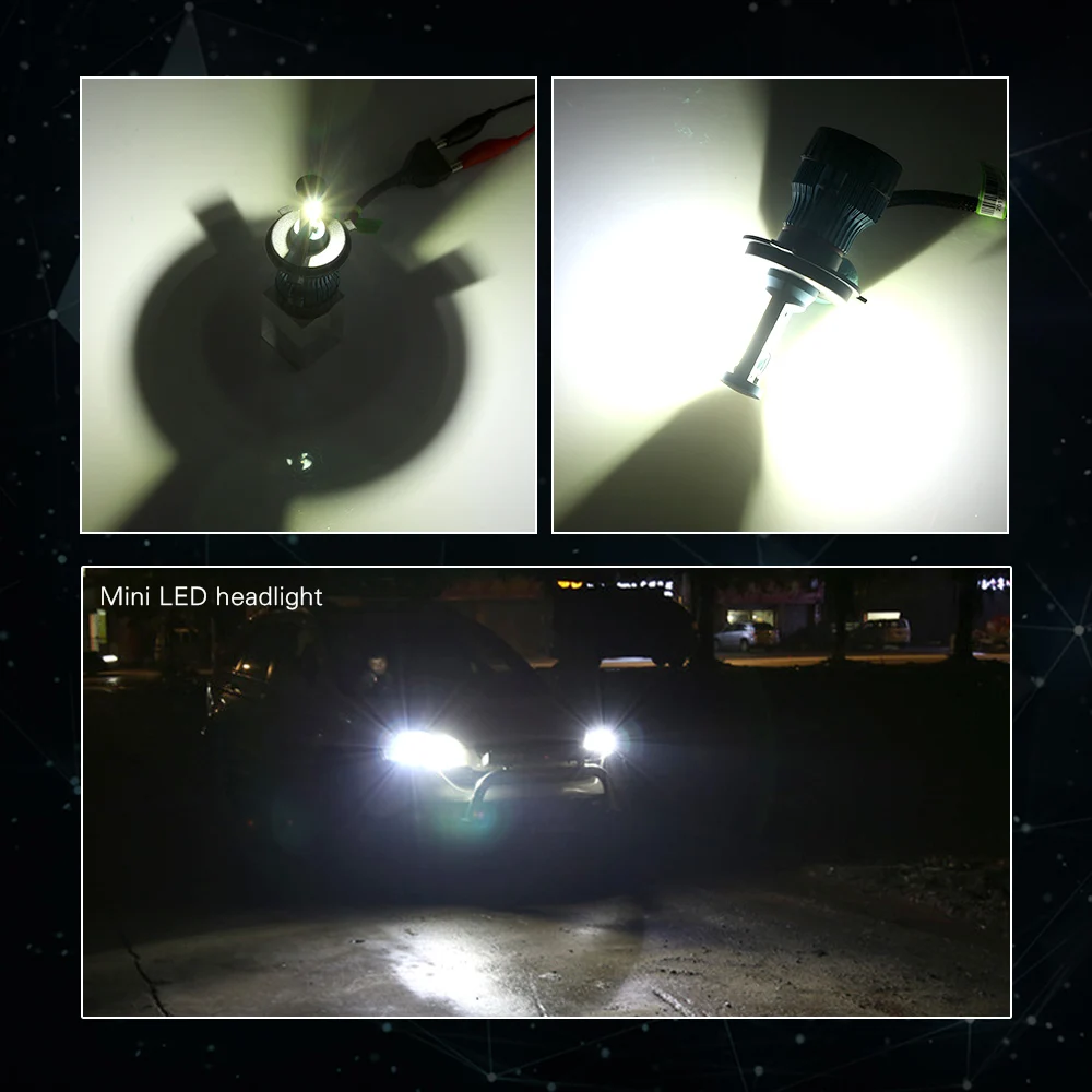 Светодиодные Автомобильные фары NOVSIGHT H4 H7 H11 H8 H9 9005 HB3 9006 HB4 H13 60 Вт 6500 лм