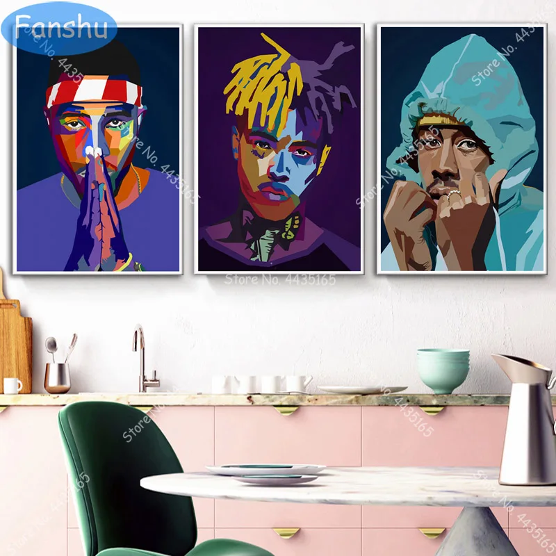 Художественный постер Tyler Creator XXXTentacion Miller Chance the Rapper Rap Stars плакаты и принты