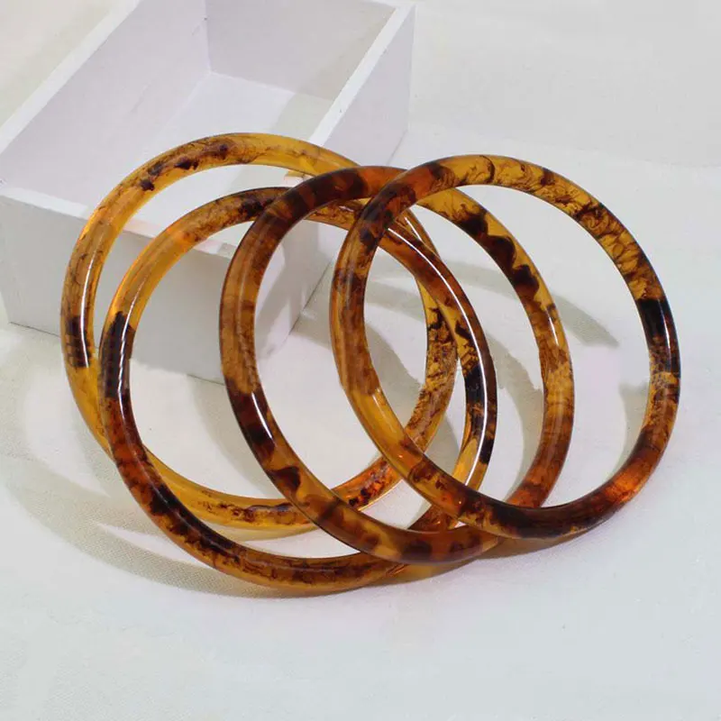1pc Round Resin Bamboo Bag Handle for Handbag Handcrafted Replacement for DIY Bags Accessories