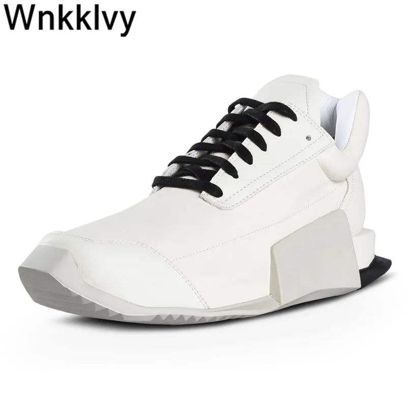 

Spring autumn small white shoes women inner increased leather thick bottom lace-up new casual shoes running sneakers 2020