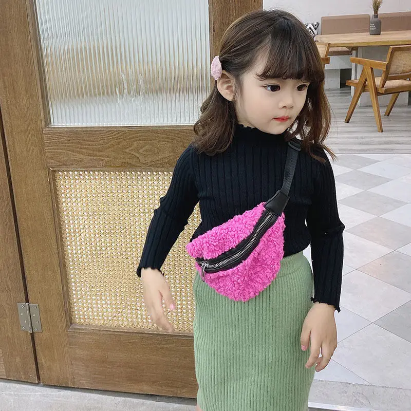 

Plush Children Shoulder Bags Kids Kindergarten Messenger Bag Cute Toddler Crossbody Bags Fashion Baby Handbag for Girl for Girl