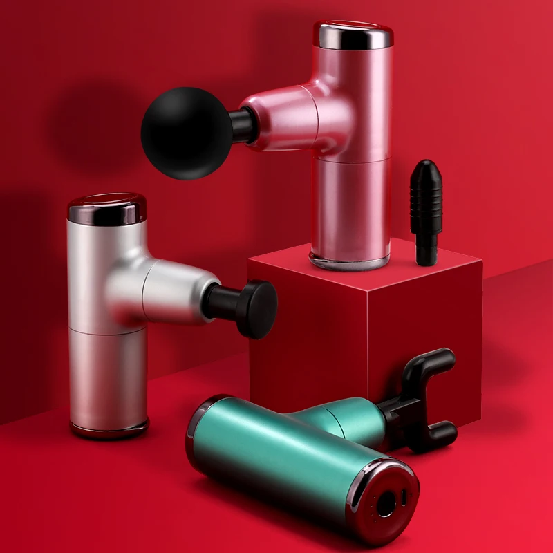 

Mini massage gun deep tissue massager muscle massage gun charging blow portable handheld fastening gun