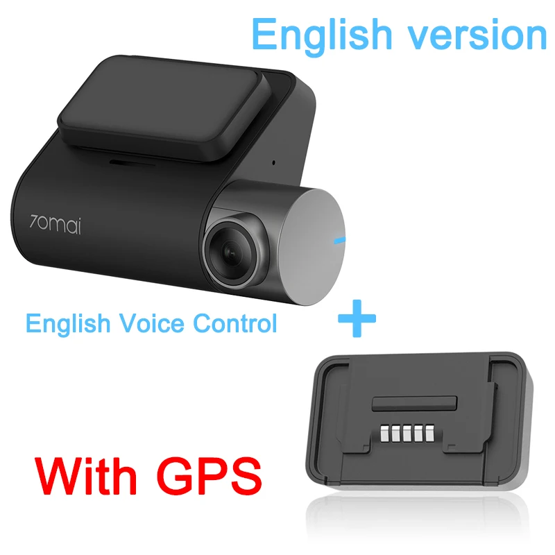 GPS English version Russian Version 70mai Pro автомобильный видеорегистратор 1944P авторегистраторы GPS ADAS видеорегистраторы автомобильные 70 mai car Dashcam ночное видение WiFi видео регистратор видеорегистратор с антирадаром - Название цвета: GPS English version