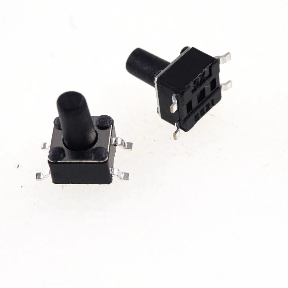 1000pcs/Tape &amp Reel 4.5x4.5 mm Tactile Switch SPST-NO Top Actuated Surface Mount Height 3.8 4.3 4.8 5 250gf SMT Reflow Solder |