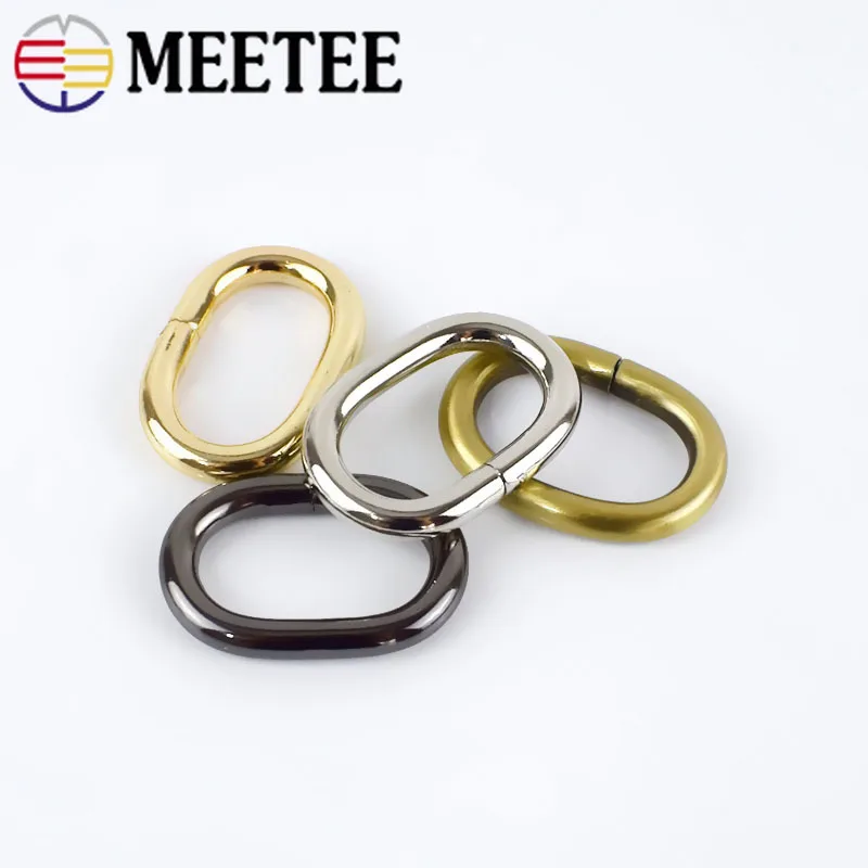 5/10 шт овальные металлические круглые пряжки для сумок Meetee ремни аксессуары шитья