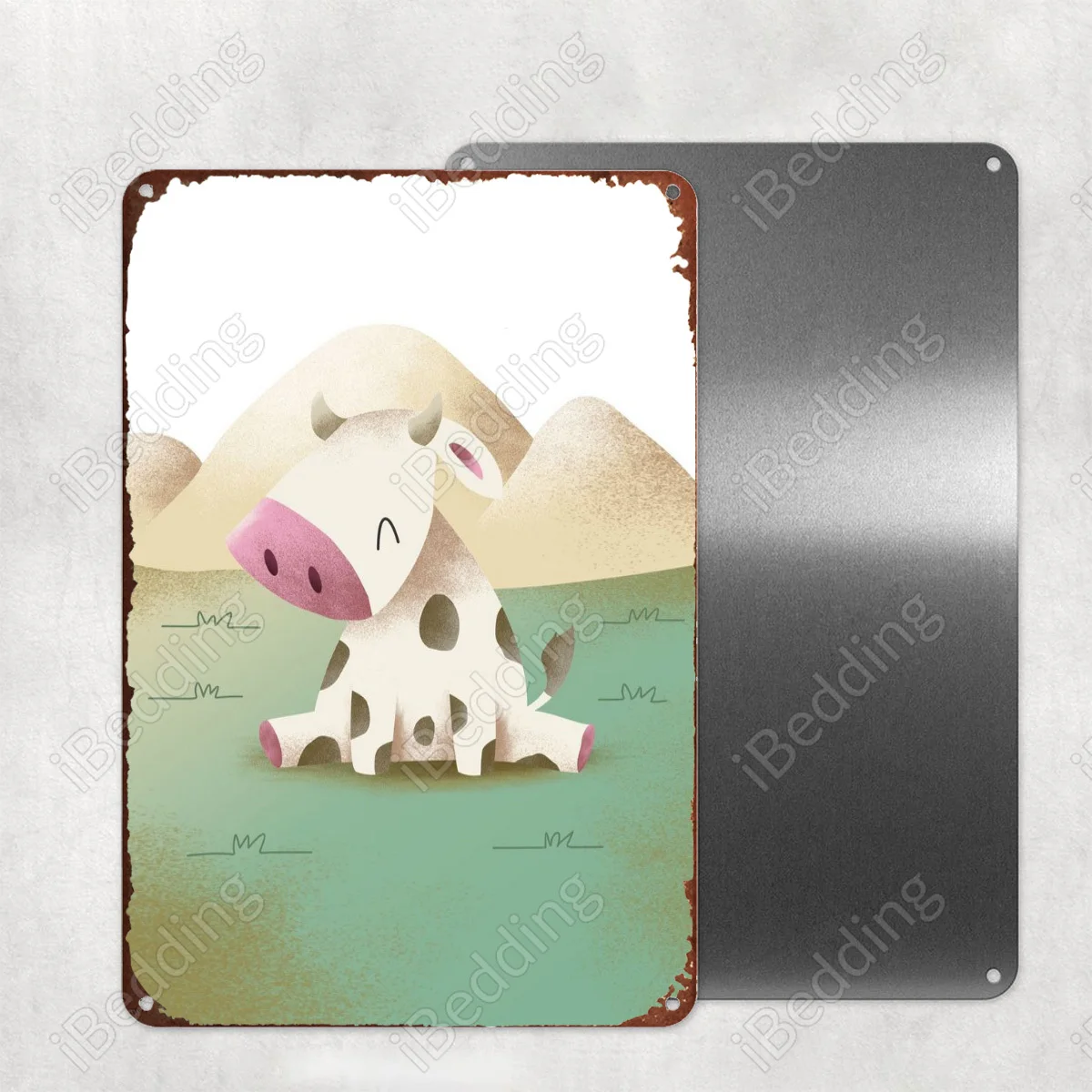 

Детская корова, украшение для дома, бара, железная живопись, персонализированный паб, клуб, промышленный Декор