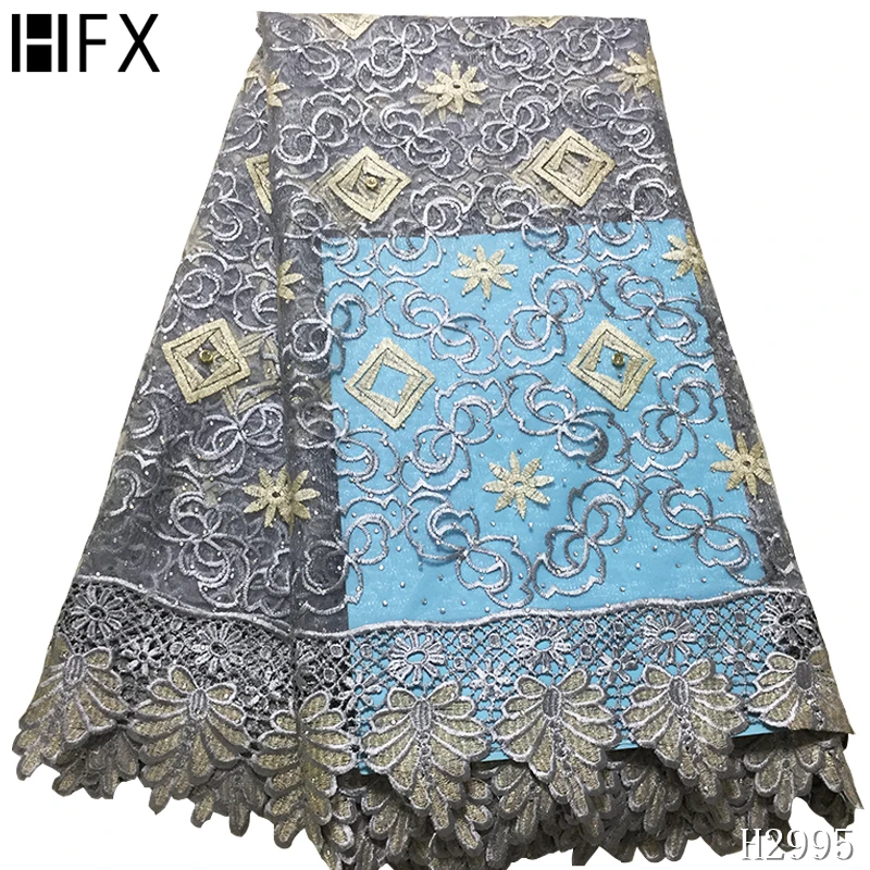 Высококачественная белая хлопковая кружевная ткань французский сетчатый