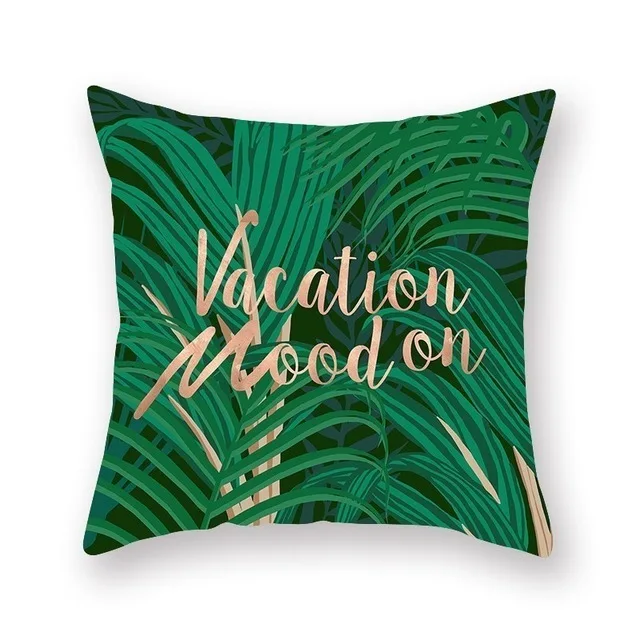 Decorative Pillowcases Green Leaves Throw Pillow Case Home Summer Style Cushion Cover 4PCS | Дом и сад