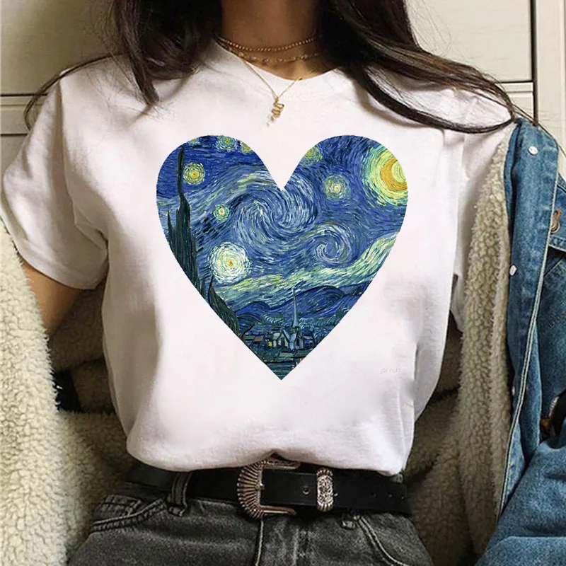 

Harajuku Women T Shirt Short Sleeve T-shirt Loose O-neck Casual Female T-shirt Art Aesthetic Tops Tee 90s Girls Summer T-shirt