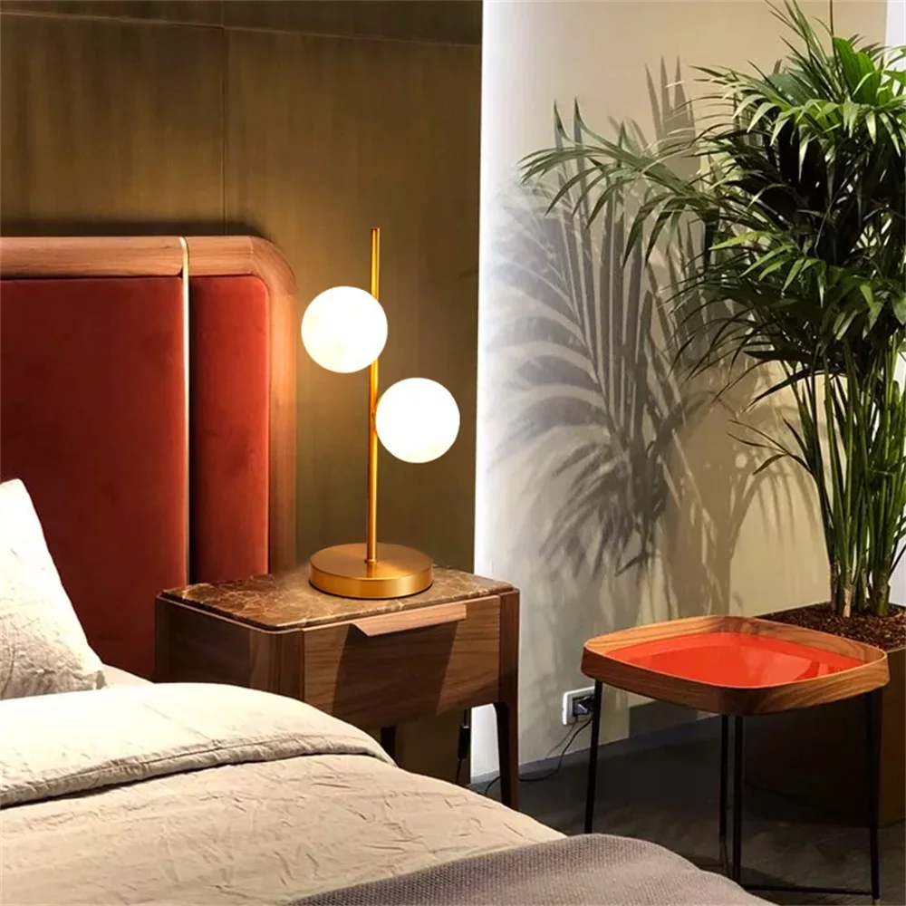 AOSONGCopper настольные лампы светильники модные декоративные для дома фойе гостиной